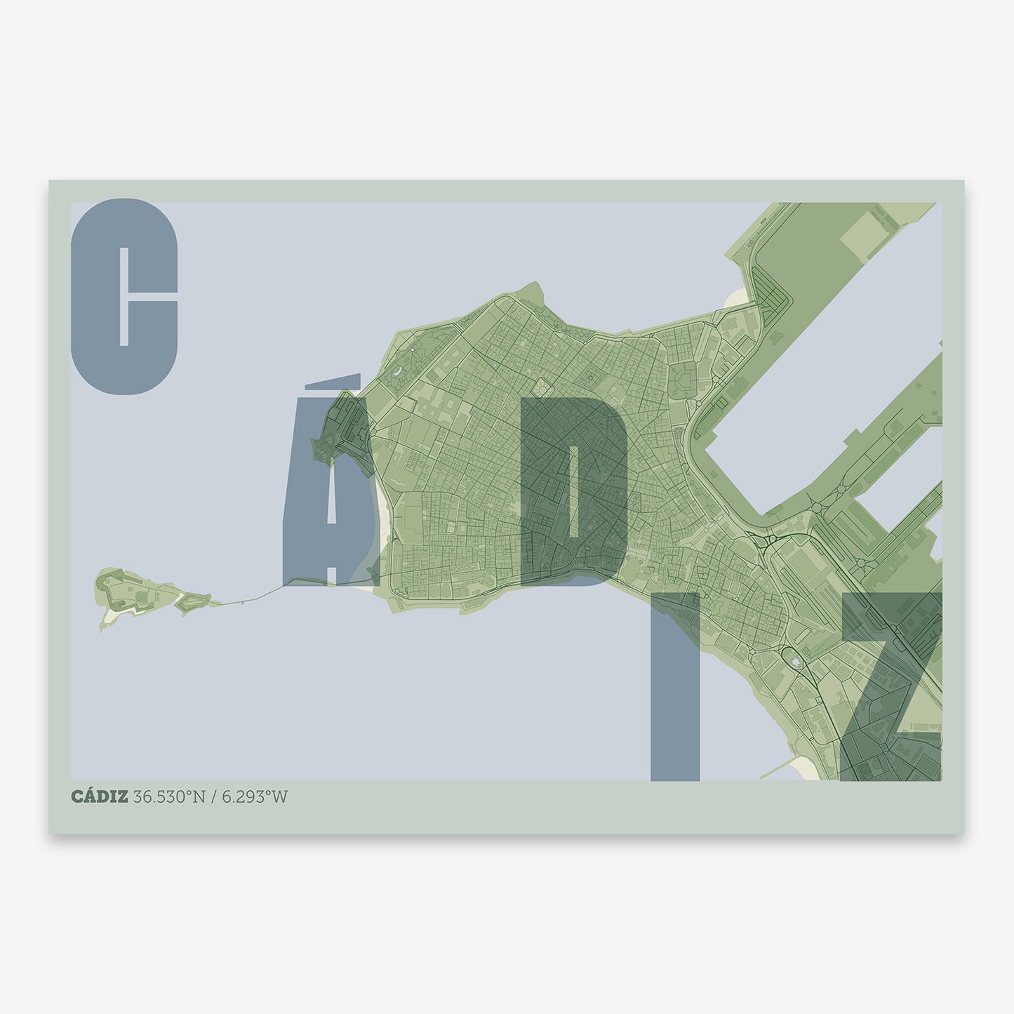 Cadiz Downtown Map V08 Kyoto / Frame / Yes