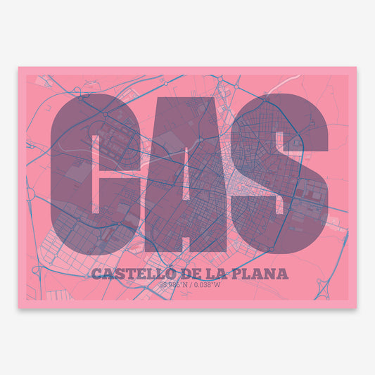 Castellon Map V02 Tuscan / Frame / Yes