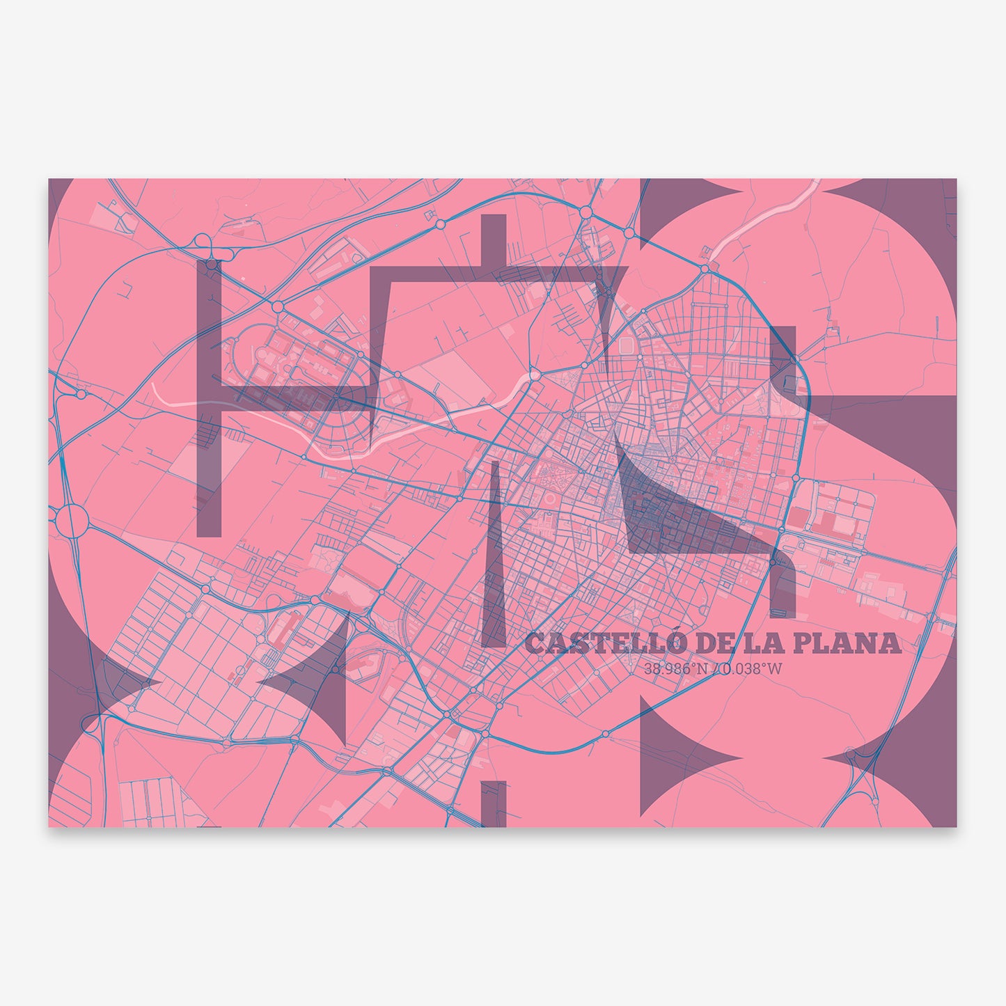 Castellon Map V03 Tuscan / No Frame / No