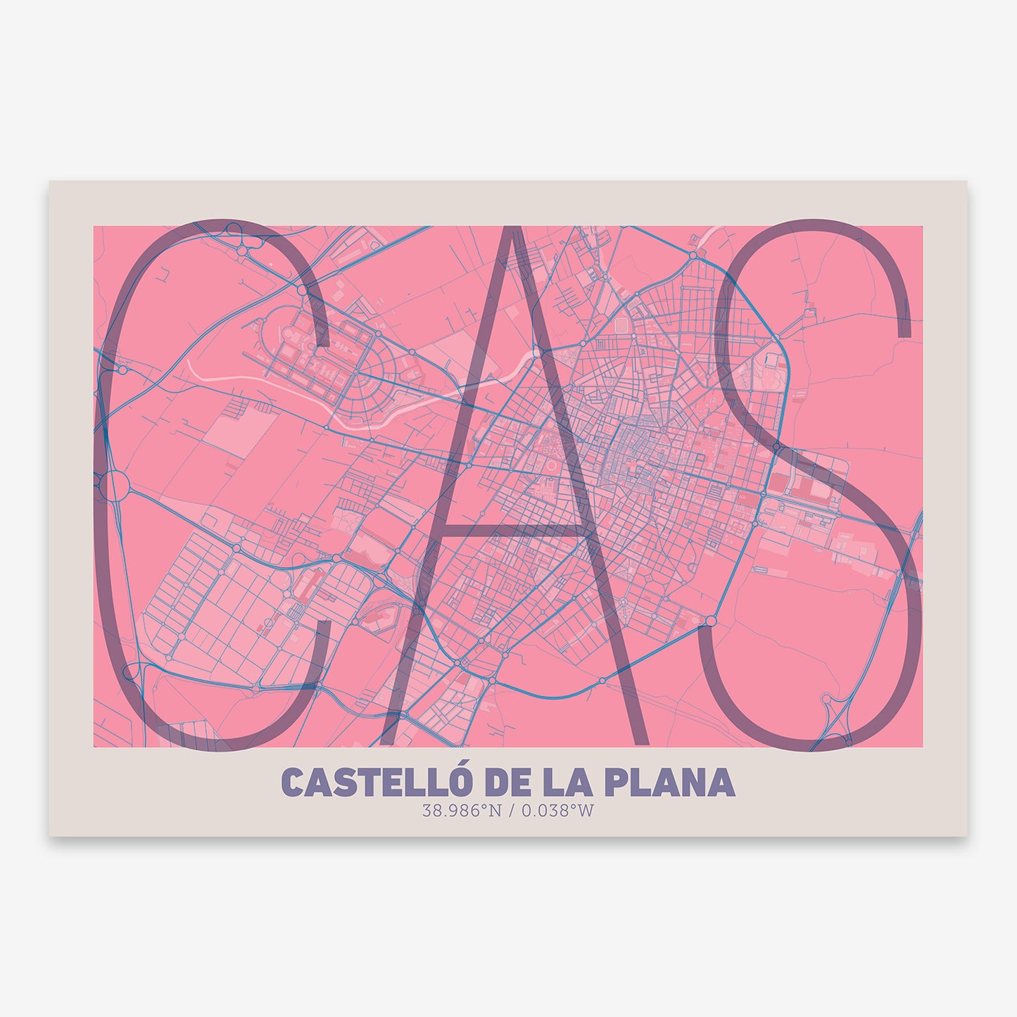 Castellon Map V07 Tuscan / No Frame / No