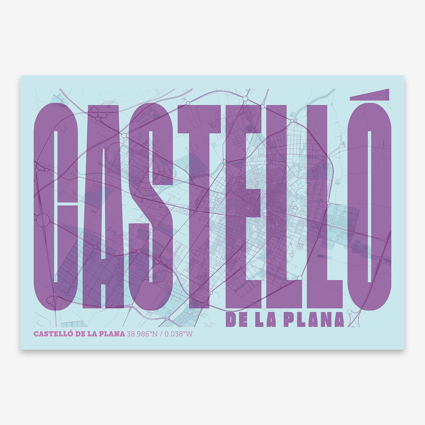 Castellon Map V09 Shabby / No Frame / No