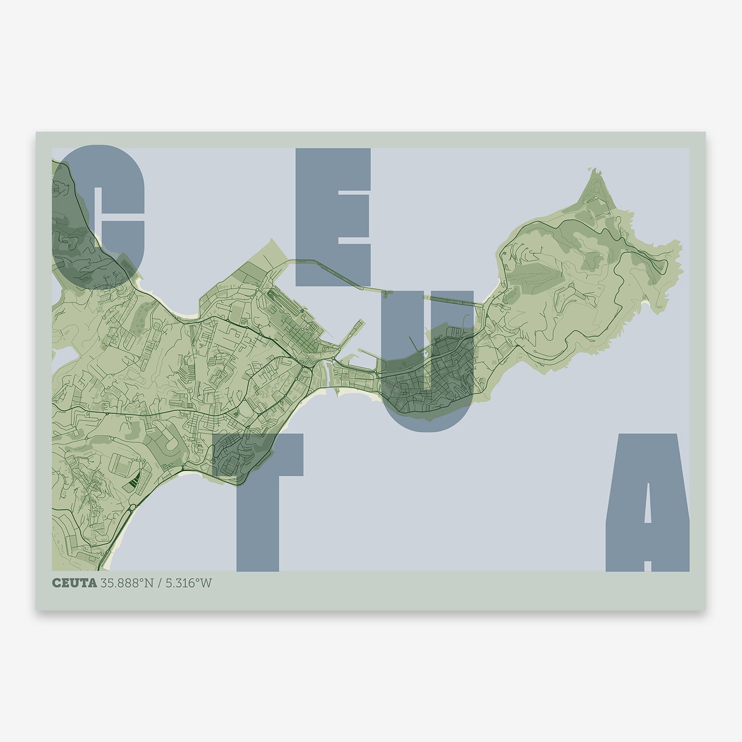 Ceuta Map V08 Kyoto / No Frame / No