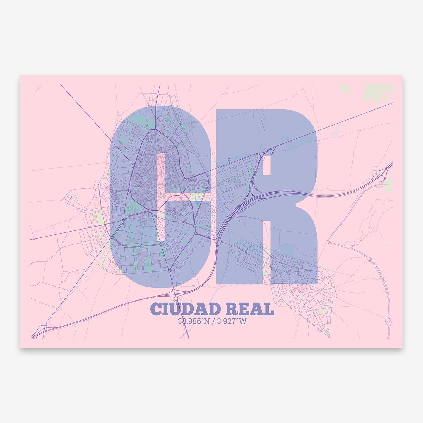 Ciudad Real Map V02 Nursery / No Frame / No