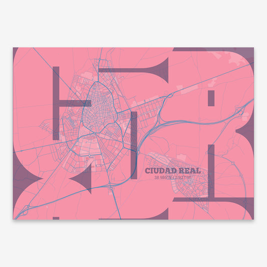 Ciudad Real Map V03 Tuscan / Frame / Yes