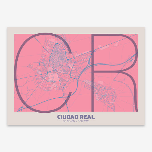 Ciudad Real Map V07 Tuscan / Frame / Yes