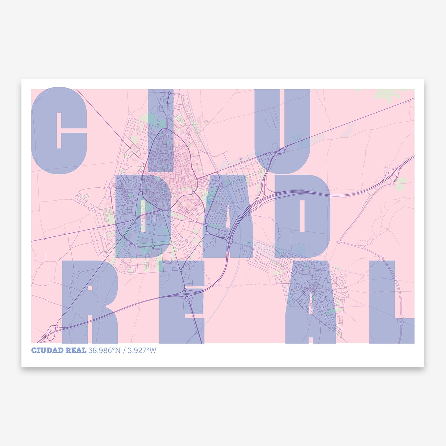 Ciudad Real Map V08 Nursery / No Frame / No