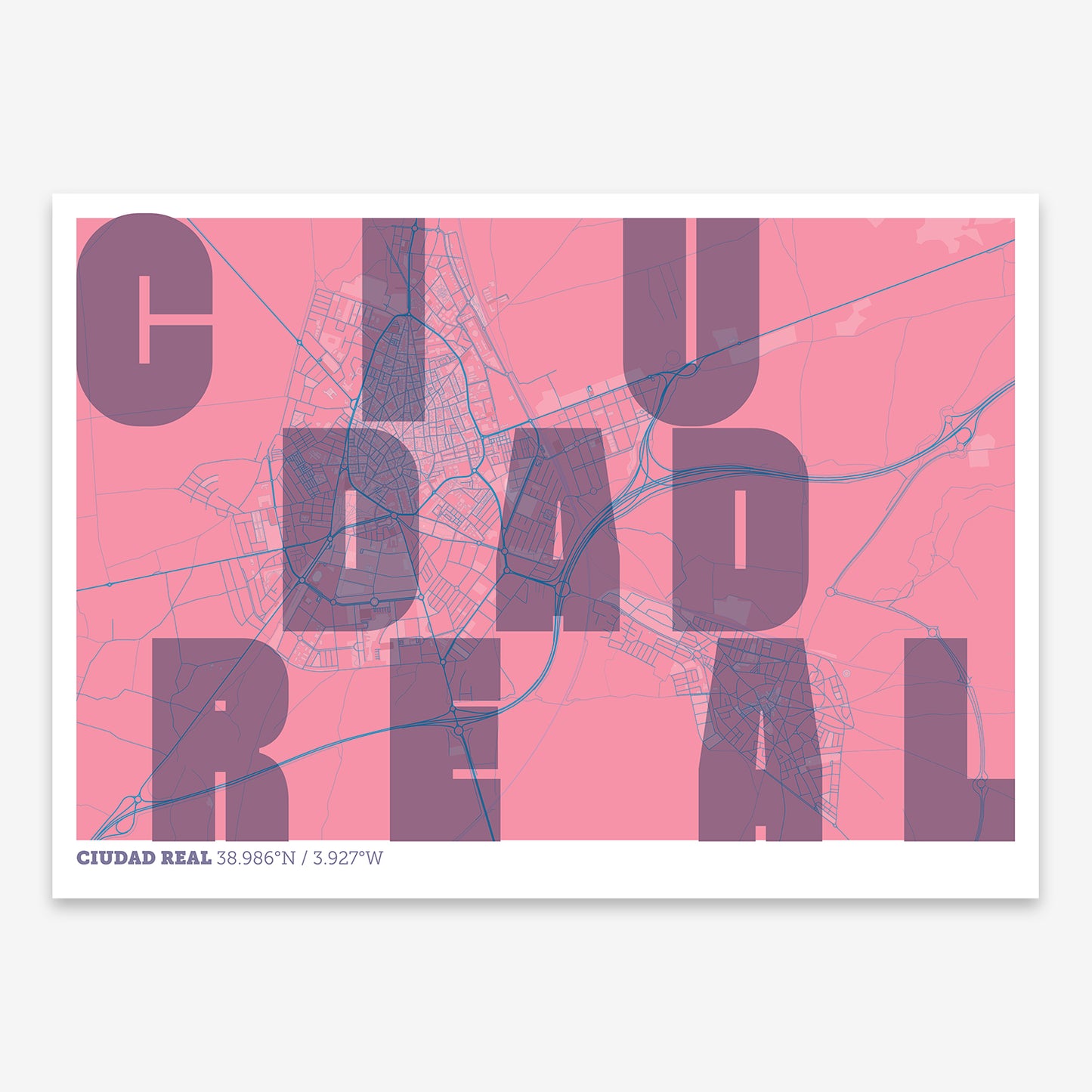 Ciudad Real Map V08 Tuscan / No Frame / No