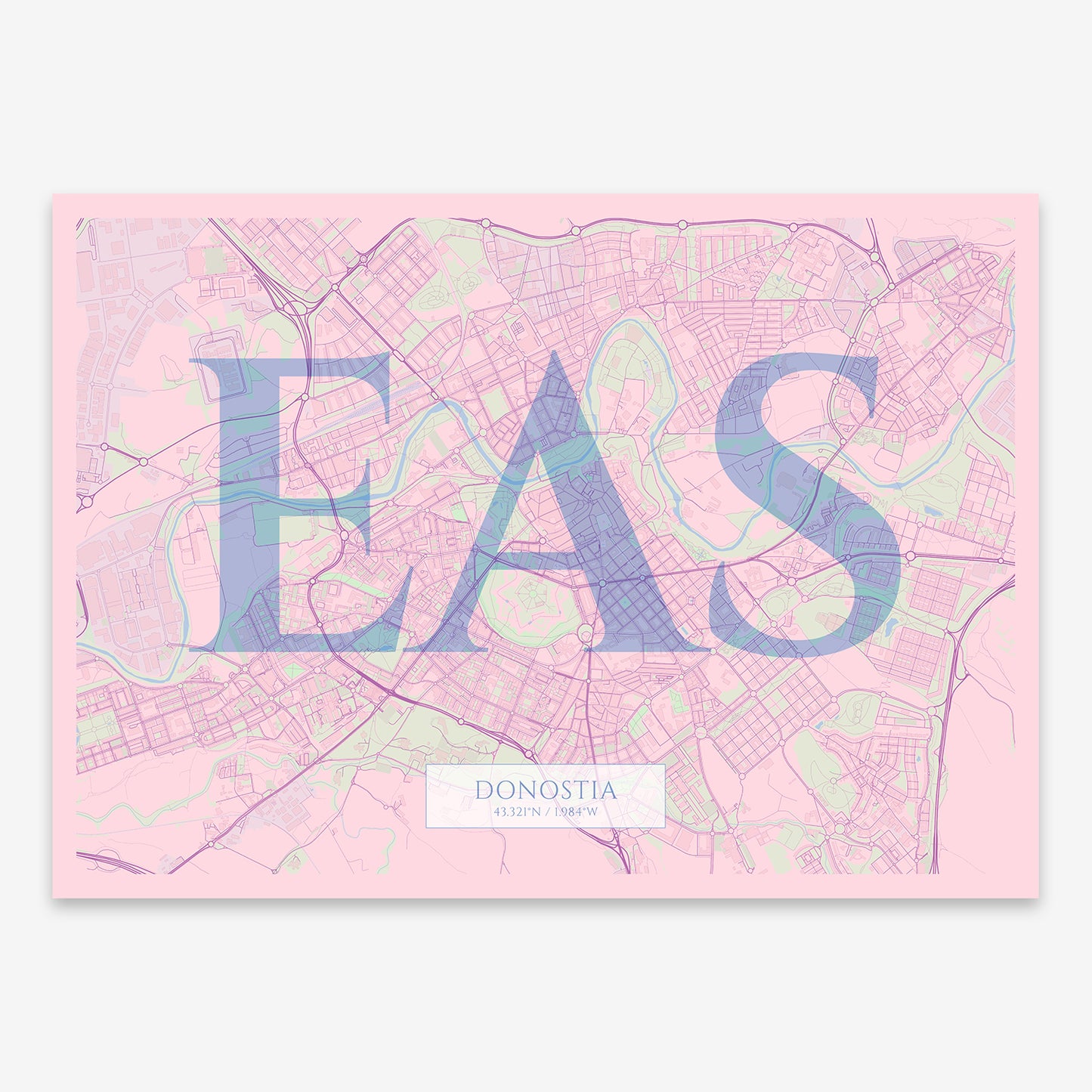 Donostia Map V06 Nursery / Frame / Yes