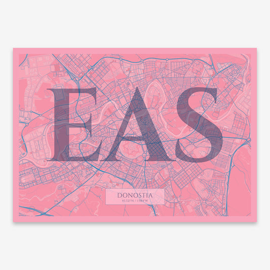 Donostia Map V06 Tuscan / Frame / Yes