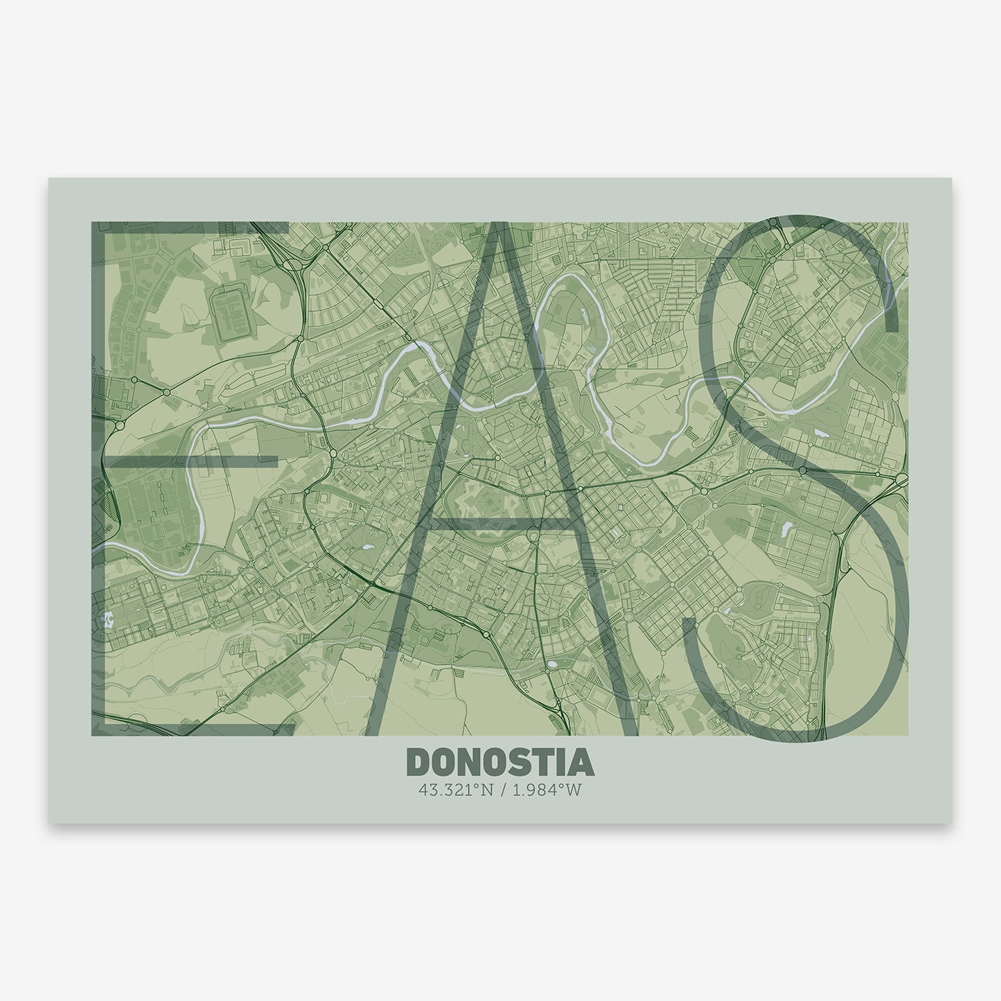 Donostia Map V07 Kyoto / No Frame / No