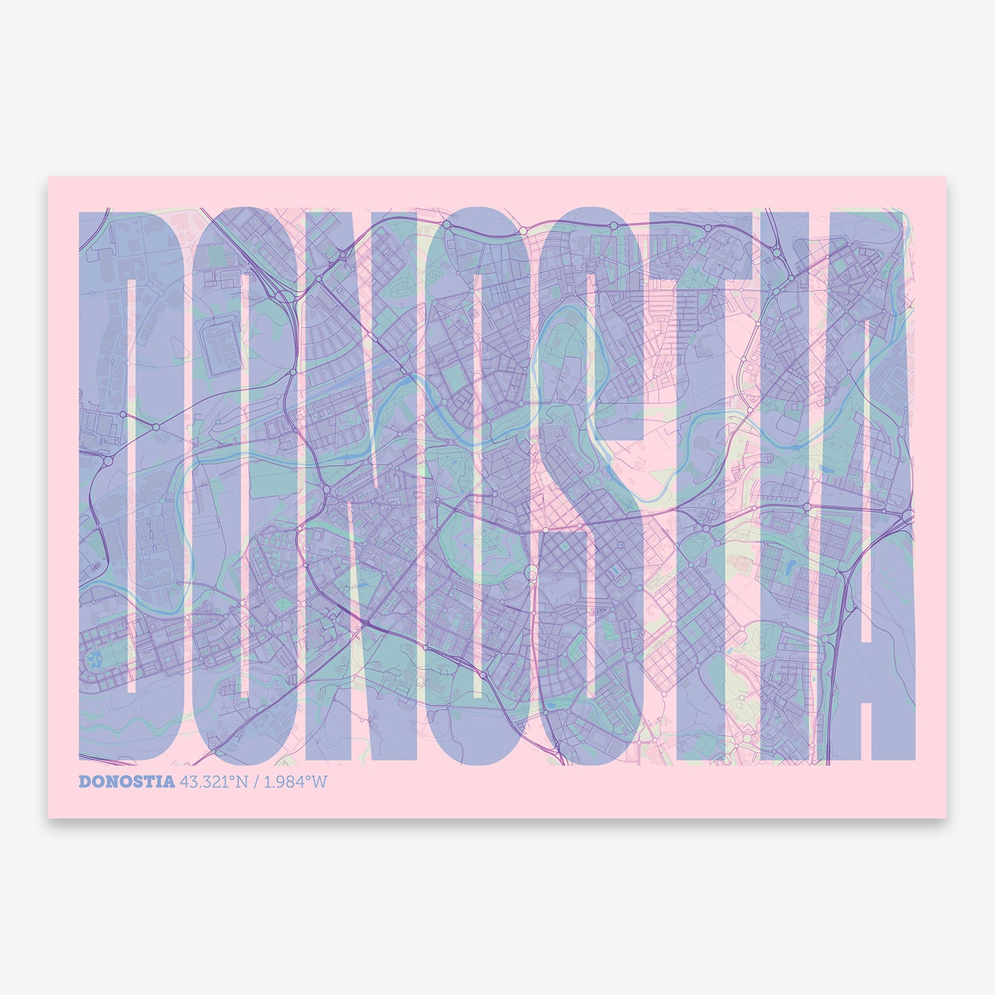 Donostia Map V09 Nursery / Frame / Yes