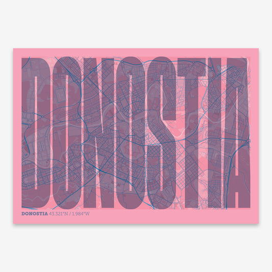 Donostia Map V09 Tuscan / Frame / Yes