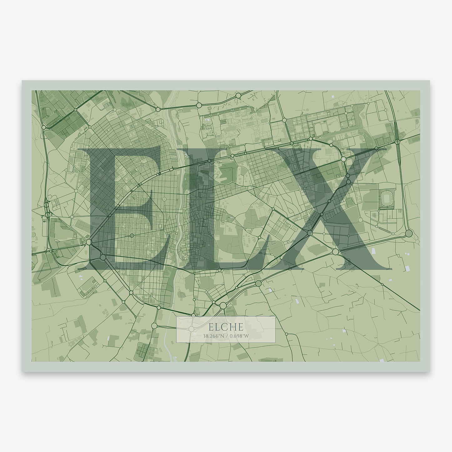 Elche Map V06 Kyoto / No Frame / Yes