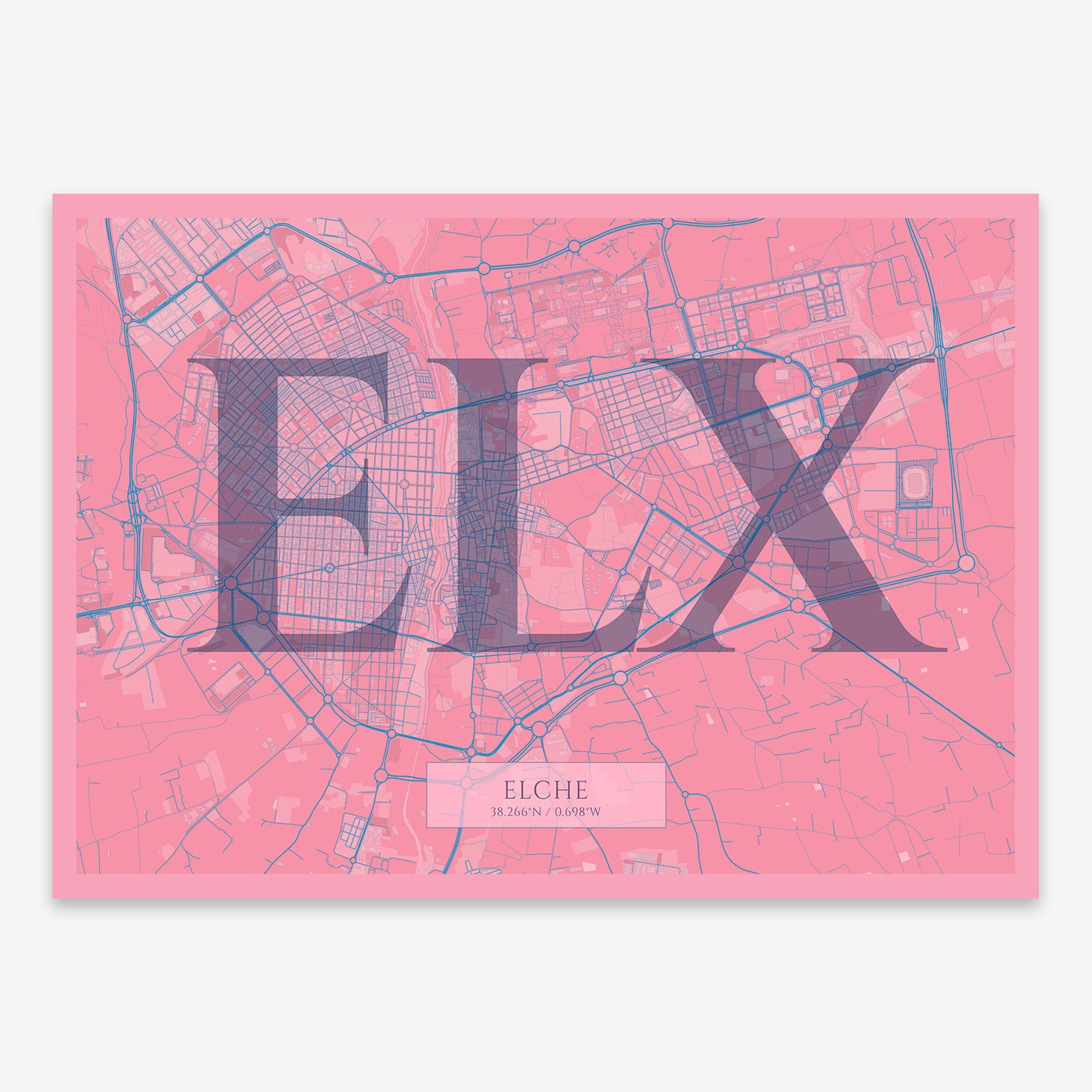 Elche Map V06 Tuscan / No Frame / Yes