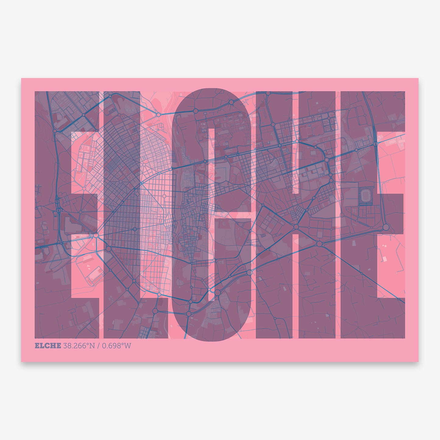 Elche Map V09 Tuscan / Frame / No