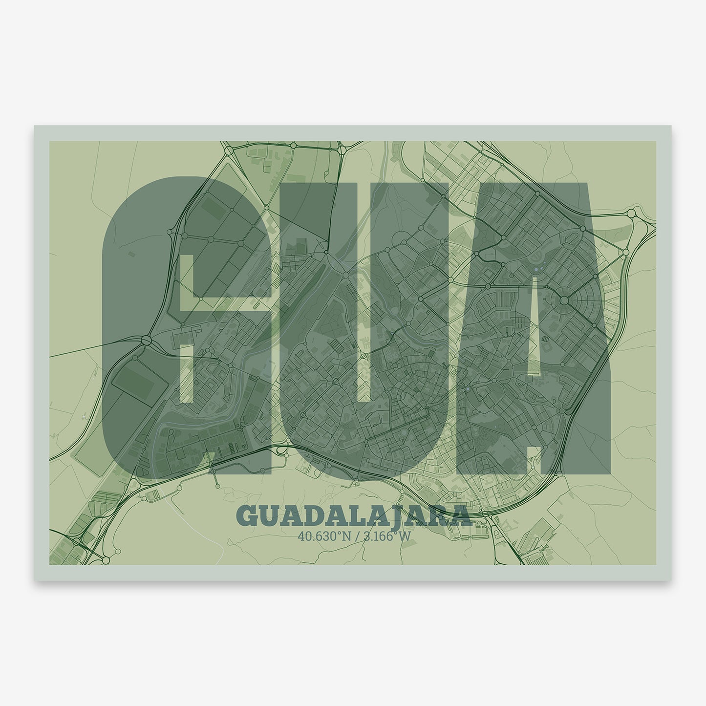 Guadalajara Map V02 Kyoto / Frame / No