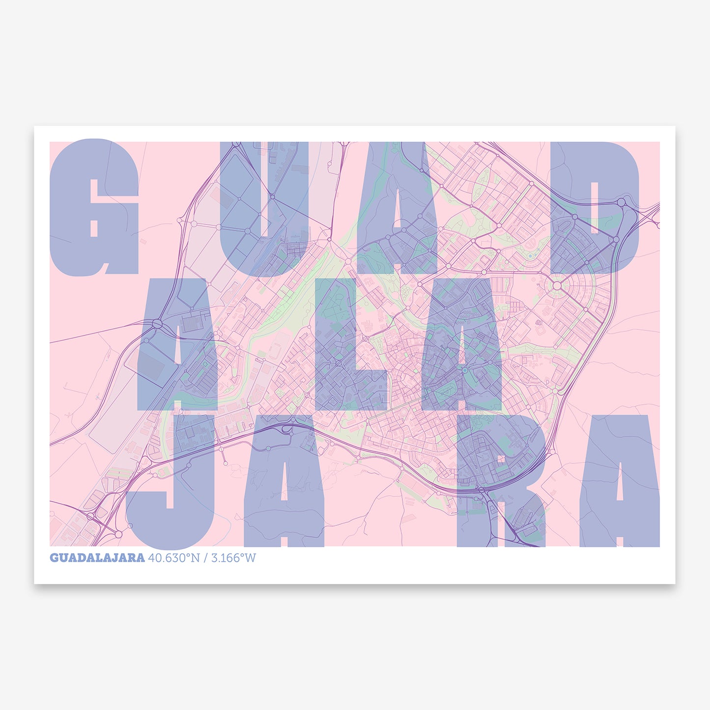 Guadalajara Map V08 Nursery / Frame / No