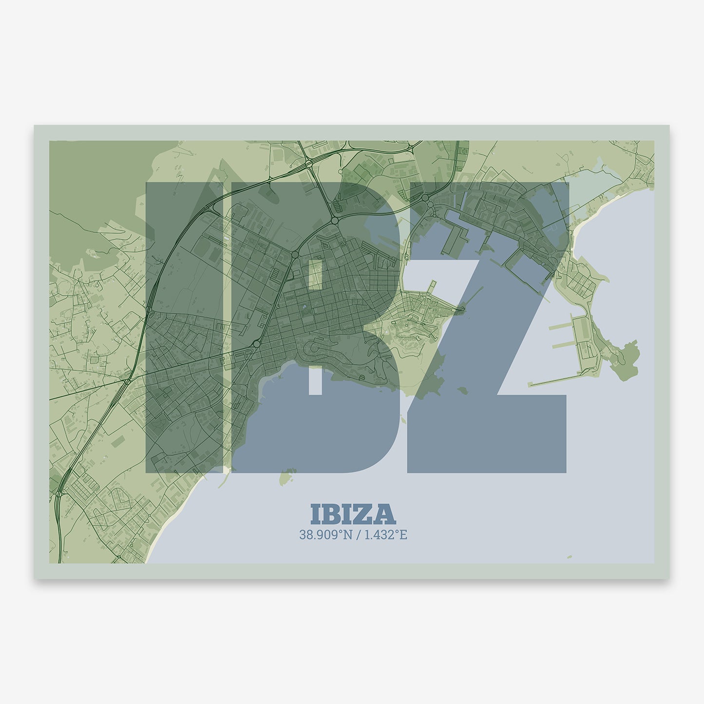 Ibiza map V02 Kyoto / No Frame / No