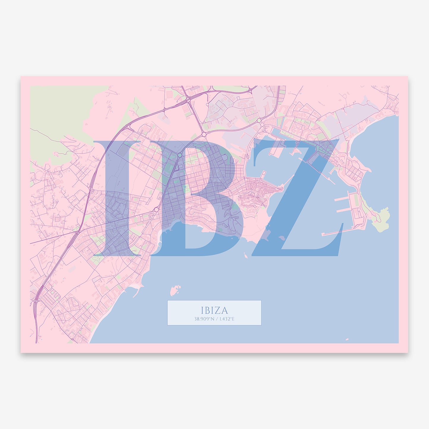 Ibiza map V06 Nursery / Frame / Yes