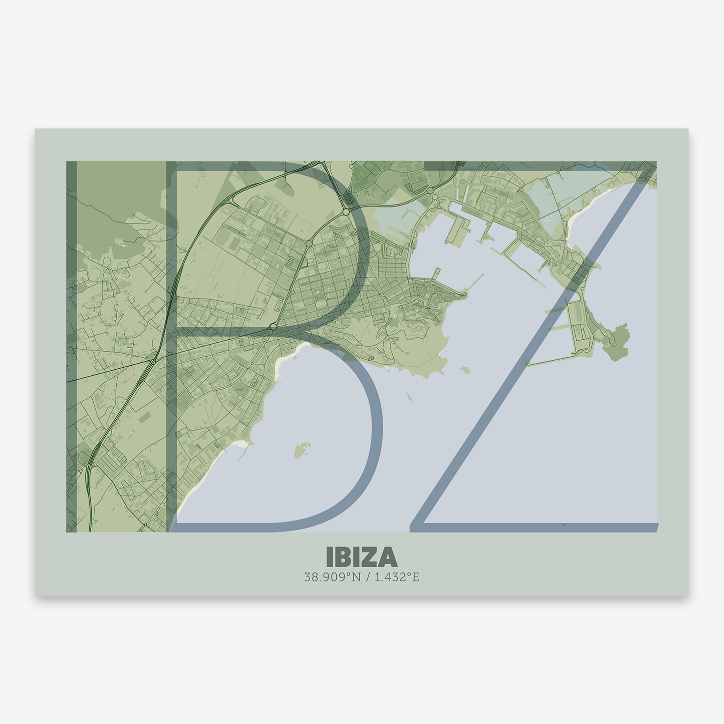 Ibiza map V07 Kyoto / No Frame / No