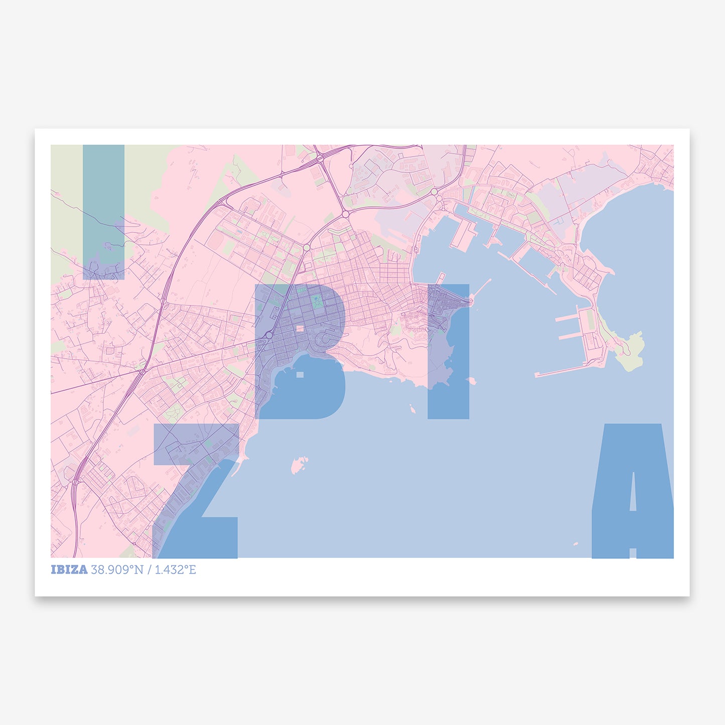 Ibiza map V08 Nursery / Frame / No