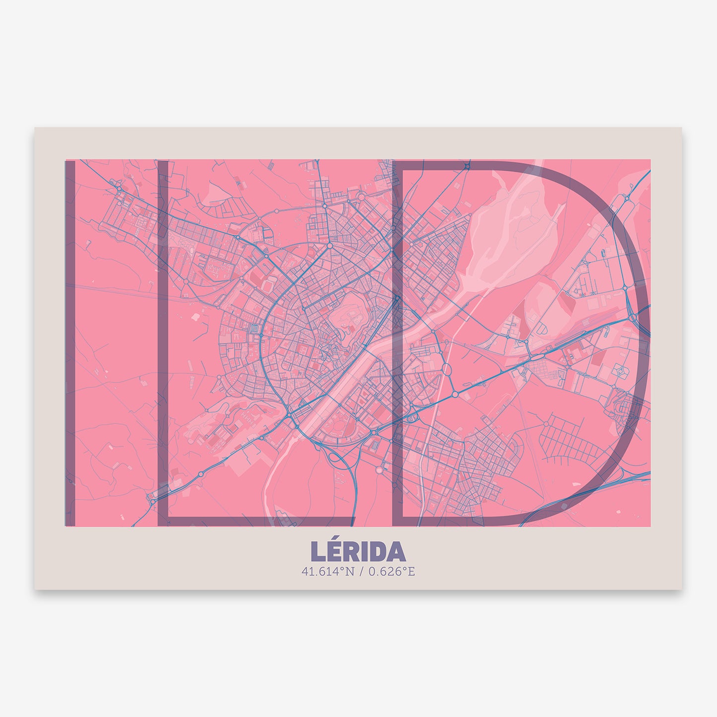 Lerida Map V07 Tuscan / No Frame / No