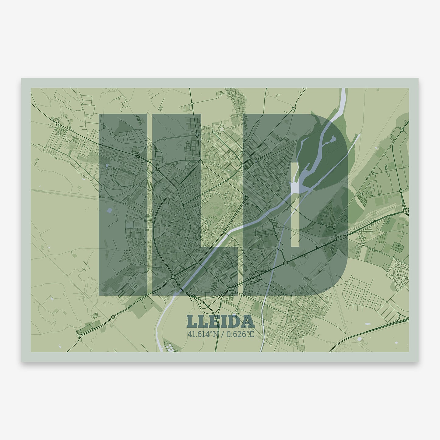 Lleida Map V02 Kyoto / No Frame / No