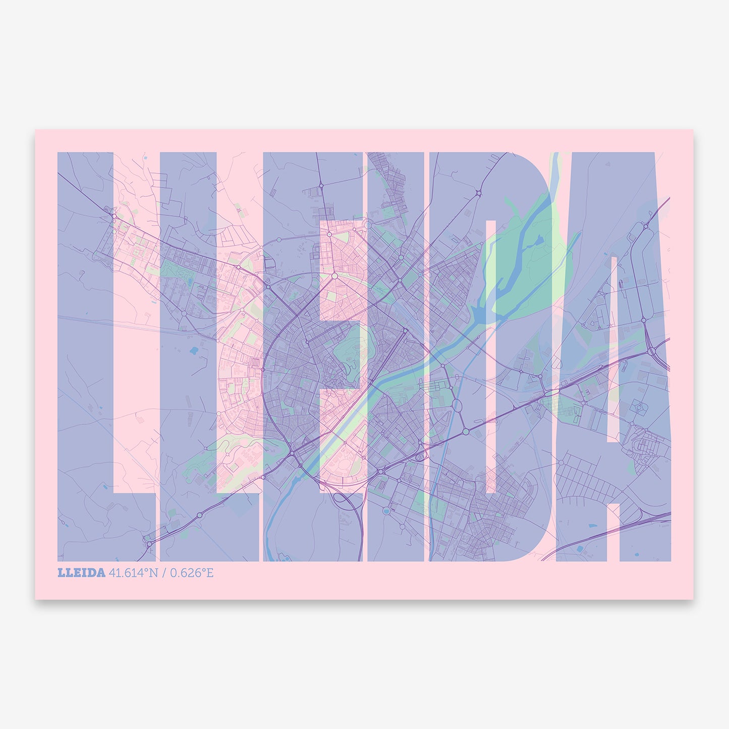 Lleida Map V09 Nursery / Frame / Yes