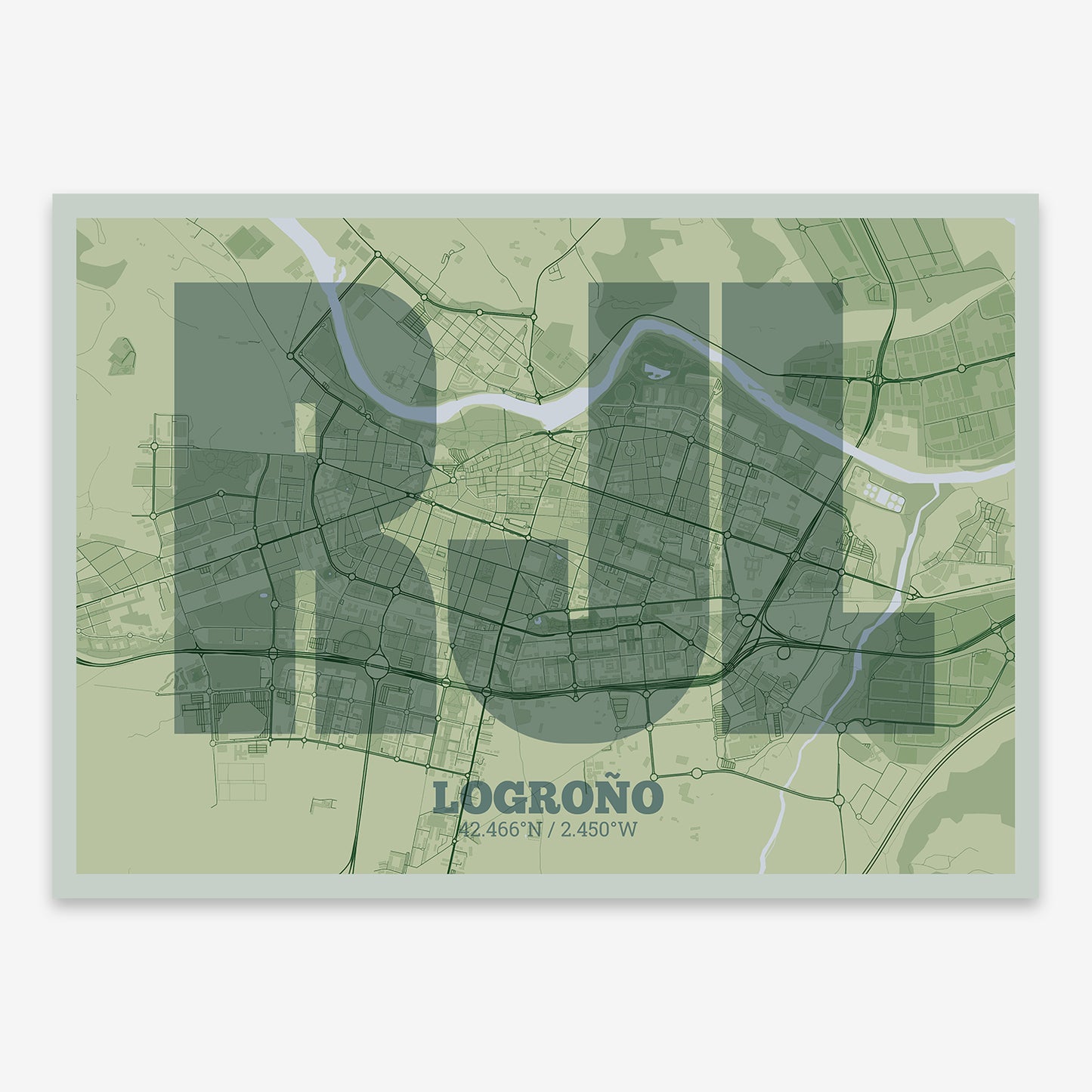 Logroño Map V02 Kyoto / No Frame / No