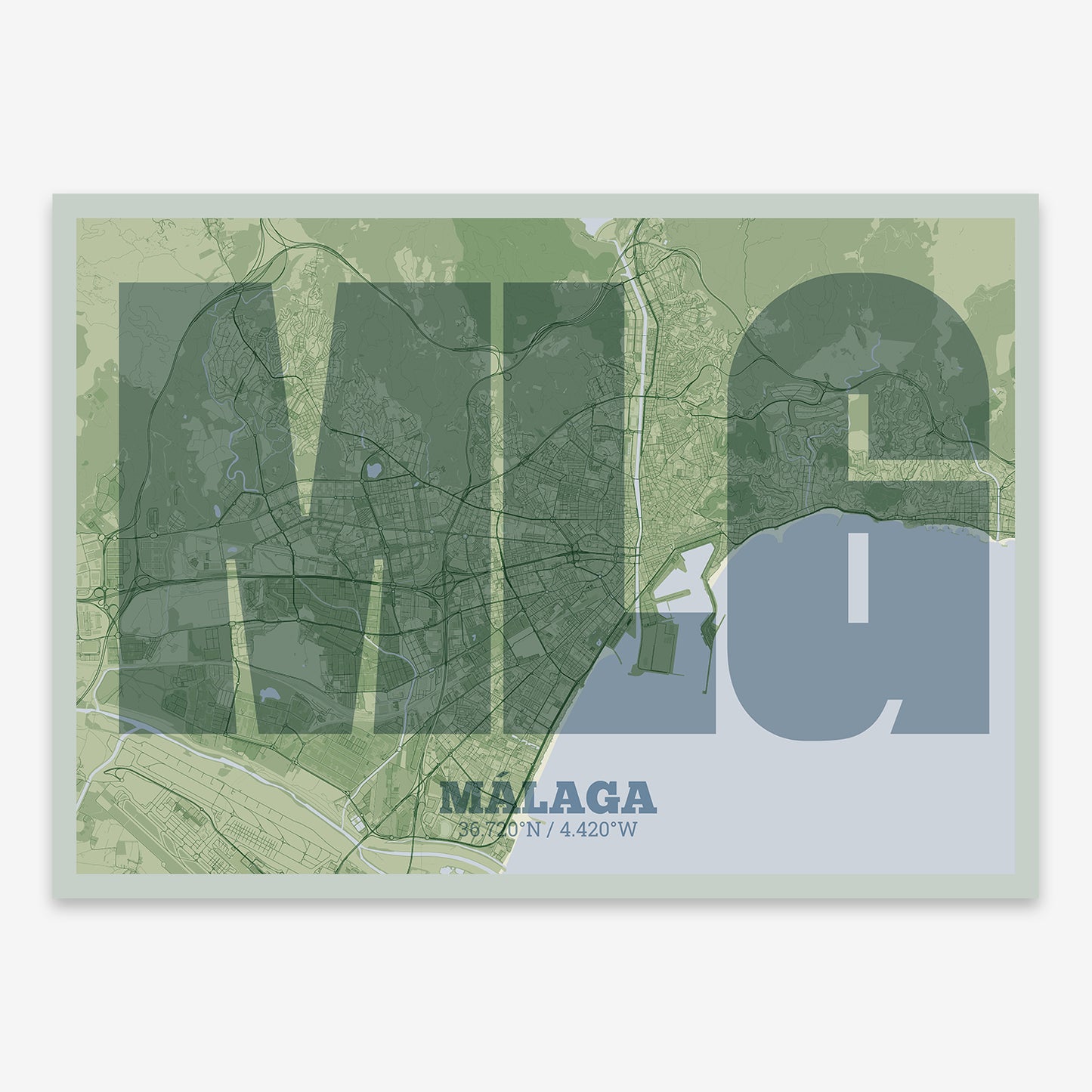 Malaga Map V02 Kyoto / No Frame / No