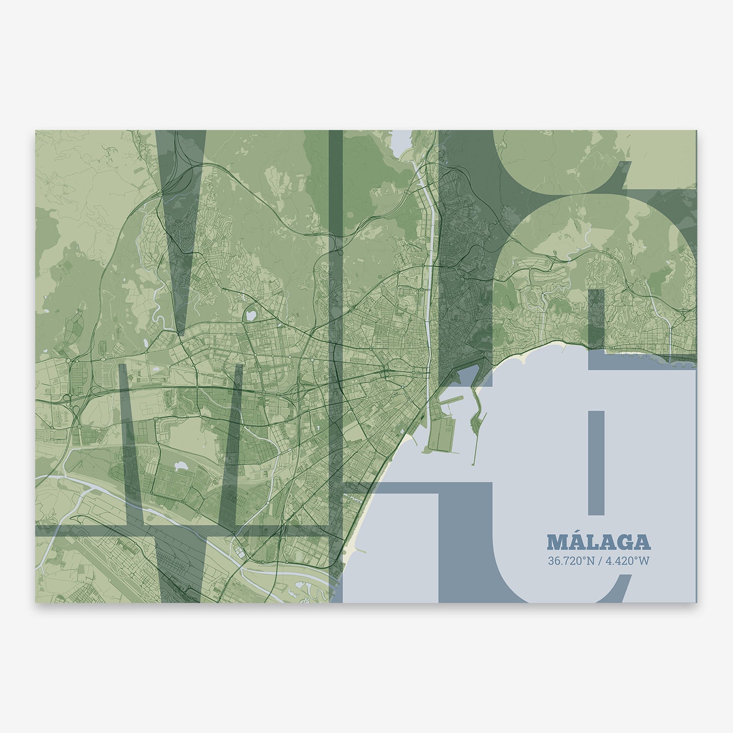 Malaga Map V03 Kyoto / No Frame / No