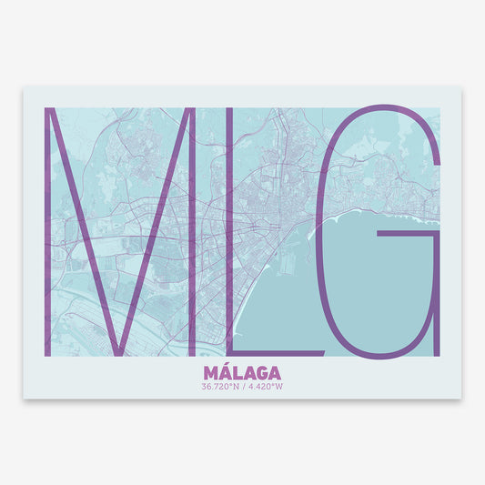 Malaga Map V07 shabby