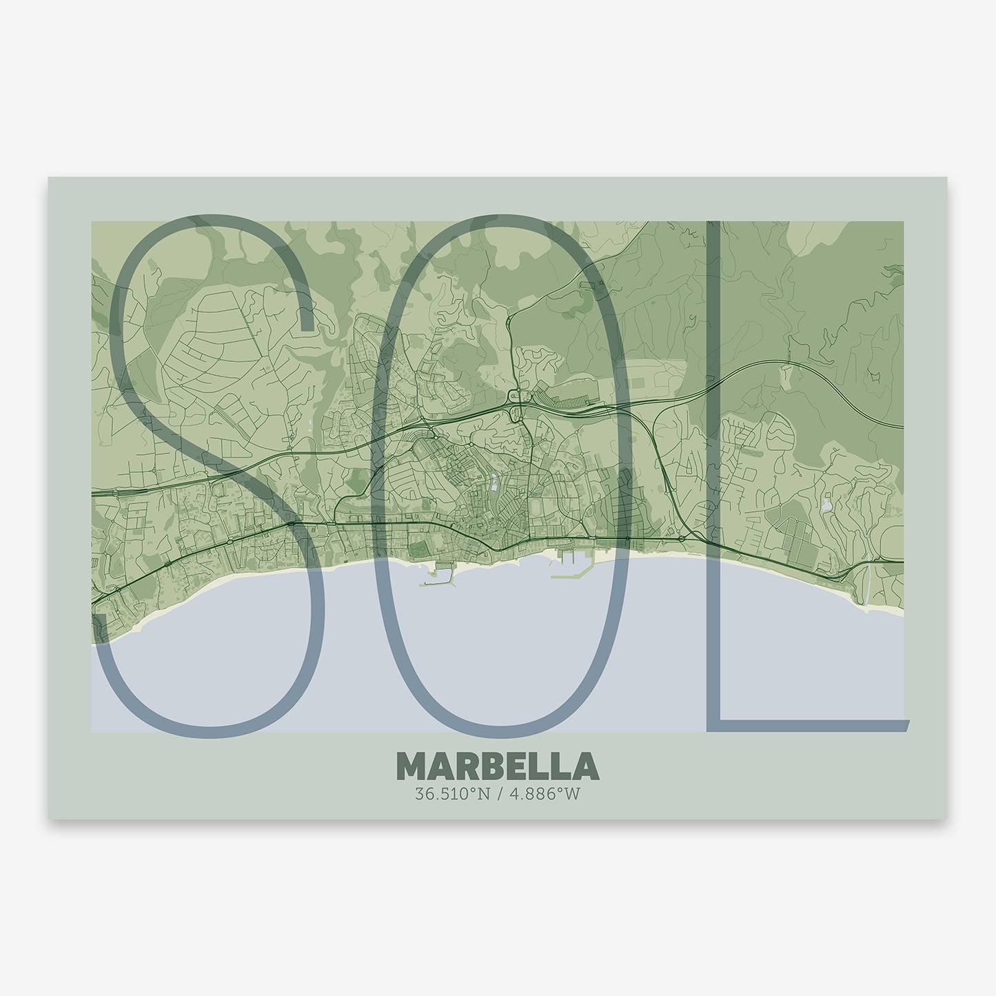 Marbella Map V07 Kyoto / Frame / No