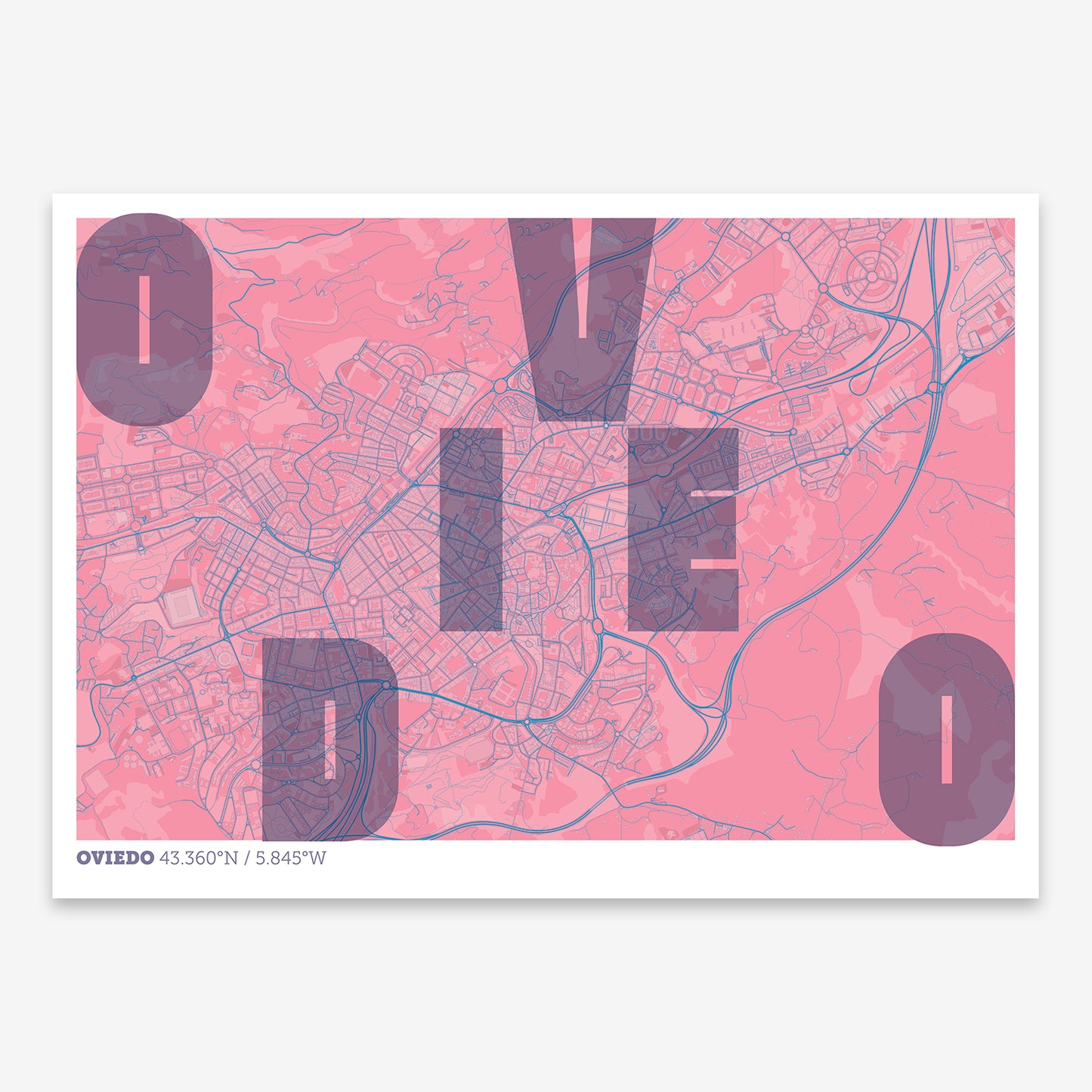 Oviedo Map V08 Tuscan / No Frame / No