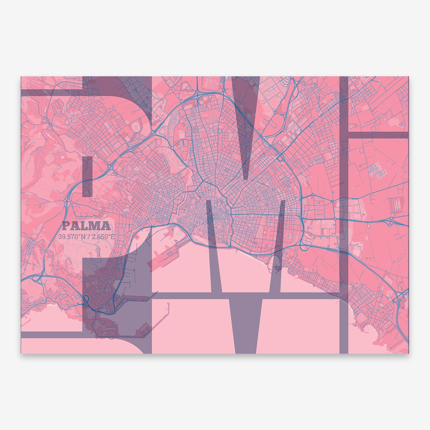 Palma Map V03 Tuscan / Frame / No