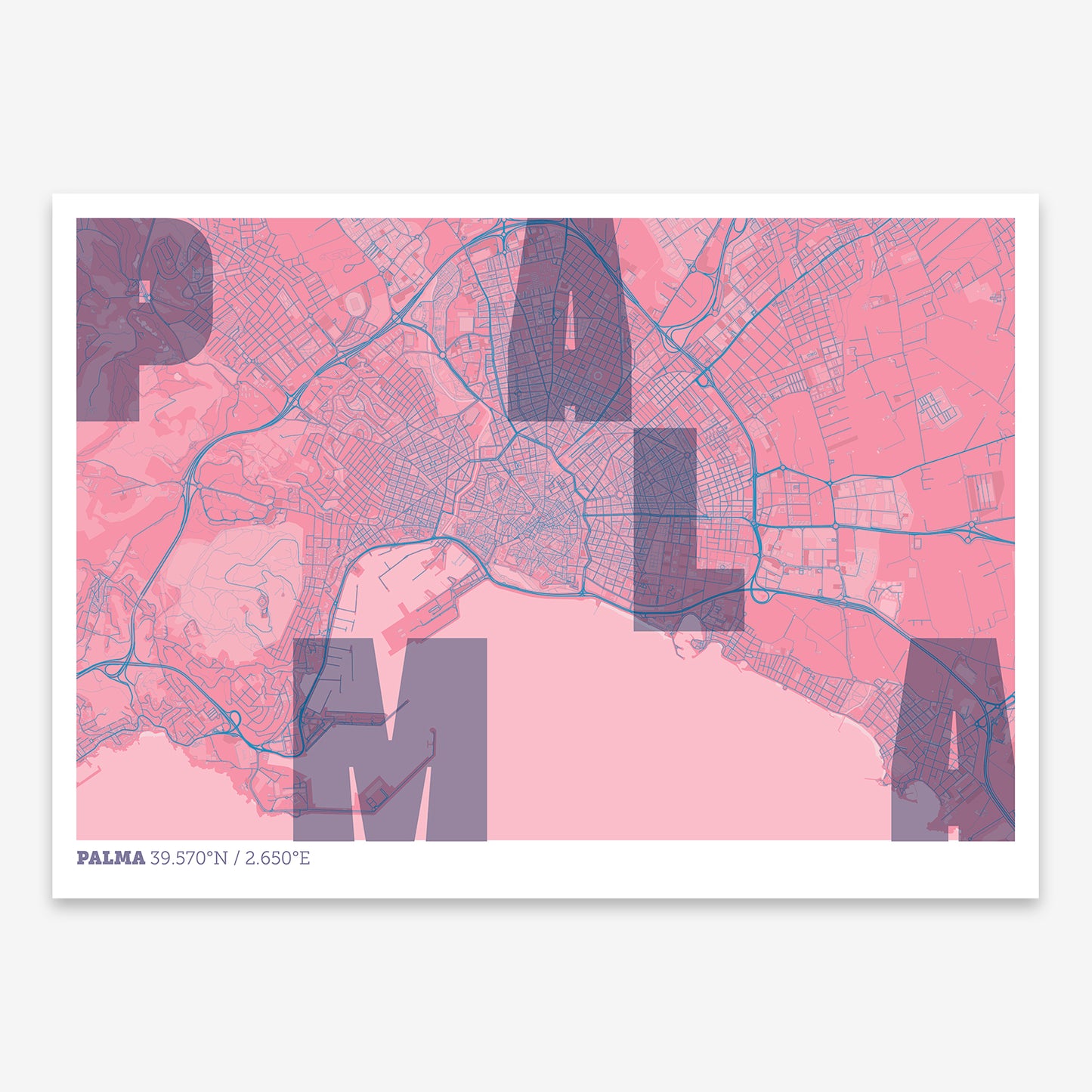 Palma Map V08 Tuscan / Frame / Yes