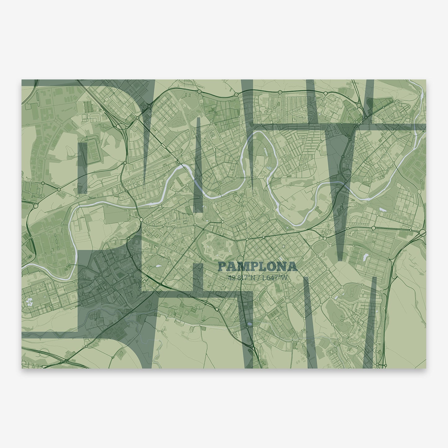 Pamplona Map V03 Kyoto / Frame / Yes