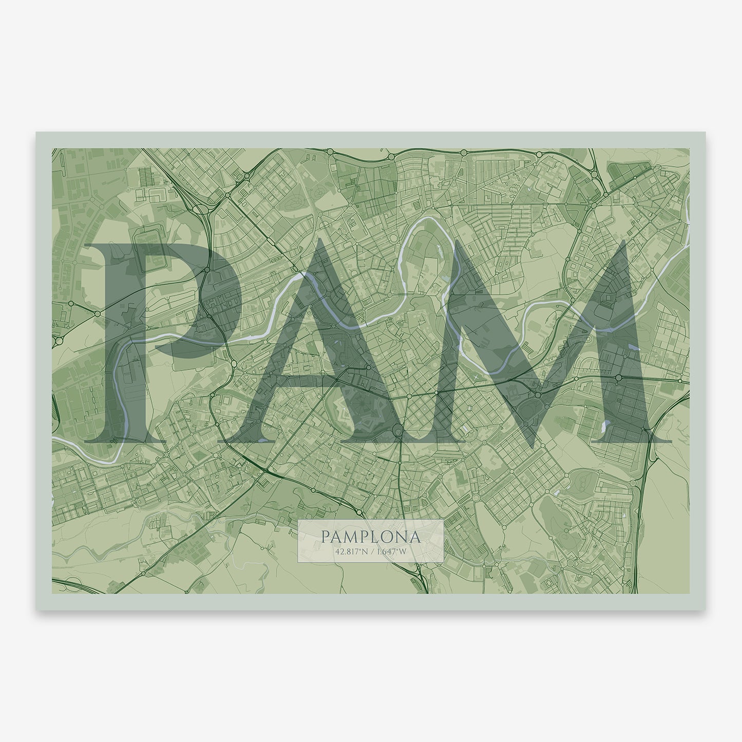 Pamplona Map V06 Kyoto / Frame / No