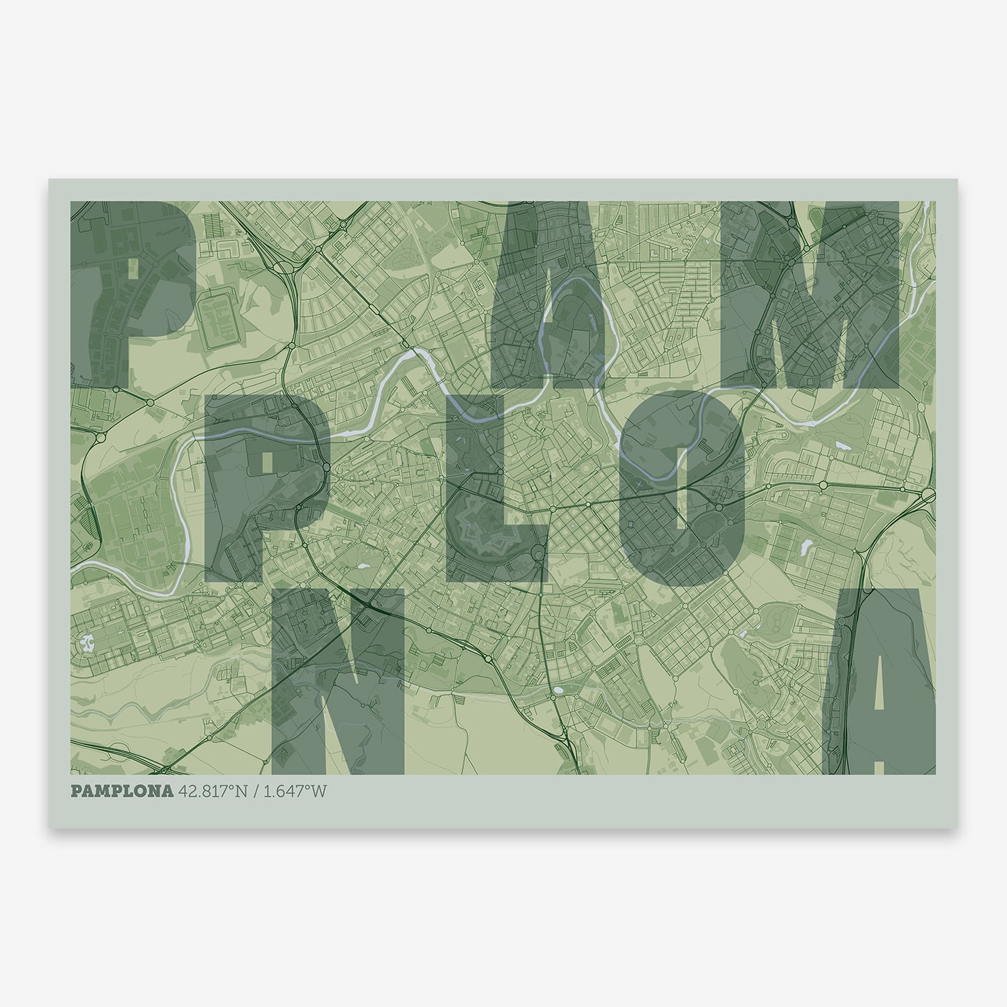 Pamplona Map V08 Kyoto / Frame / Yes