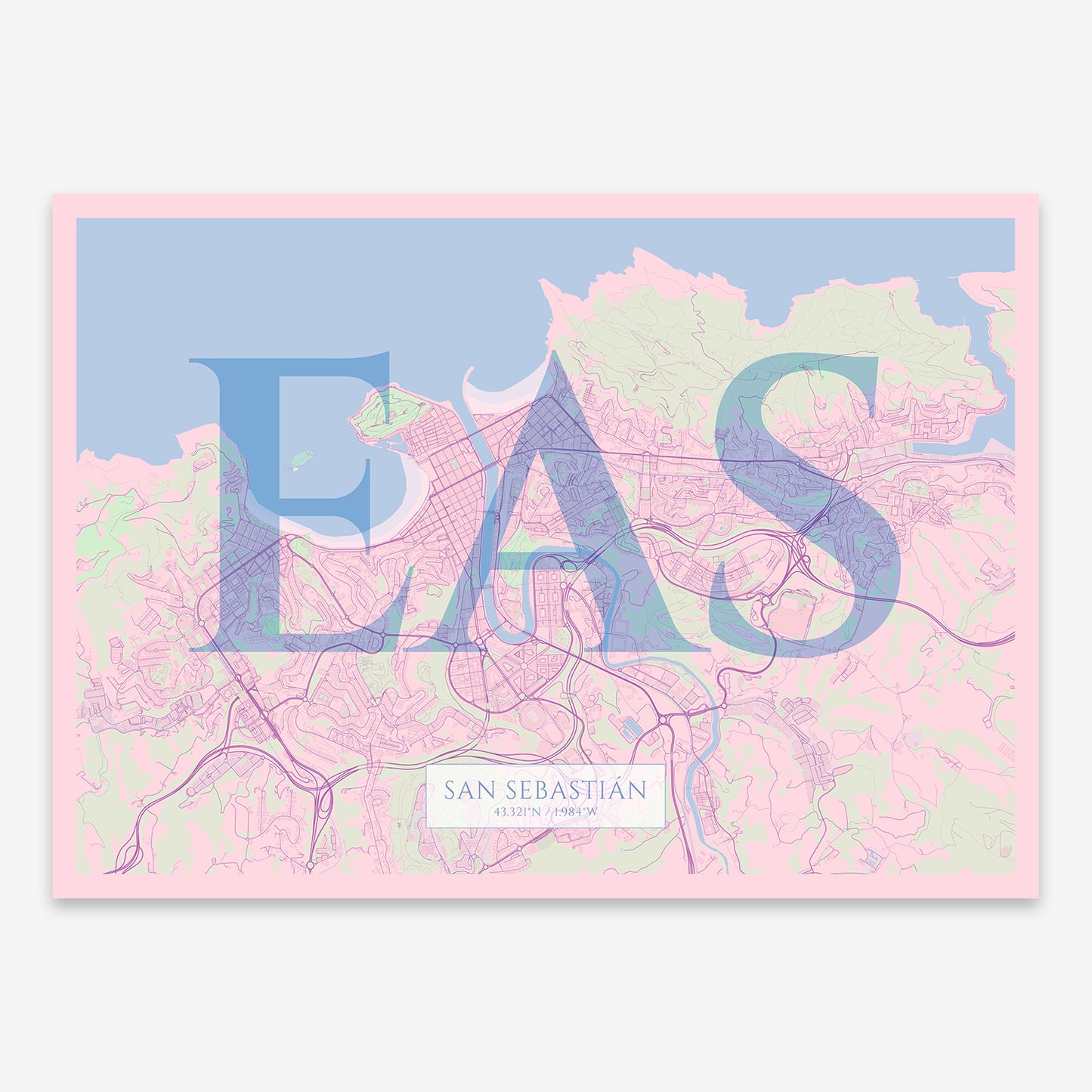 San Sebastian Map V06 Nursery / Frame / Yes