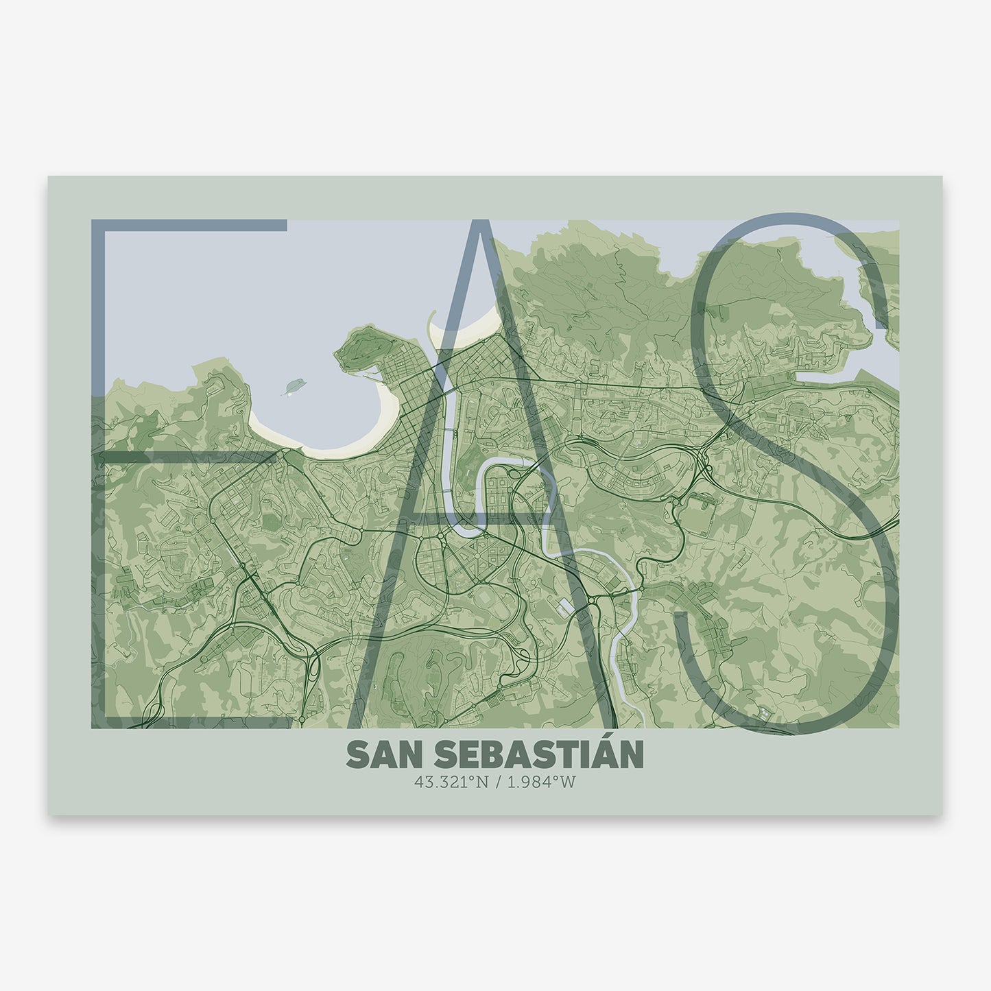 San Sebastian Map V07 Kyoto / No Frame / No