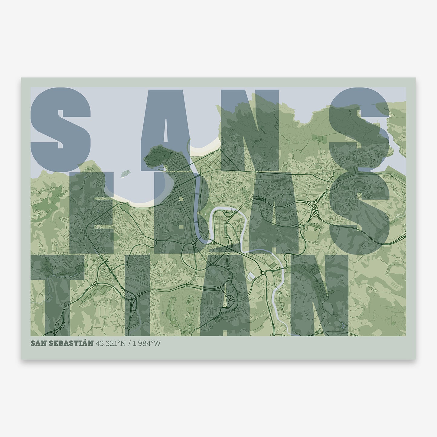 San Sebastian Map V08 Kyoto / No Frame / No