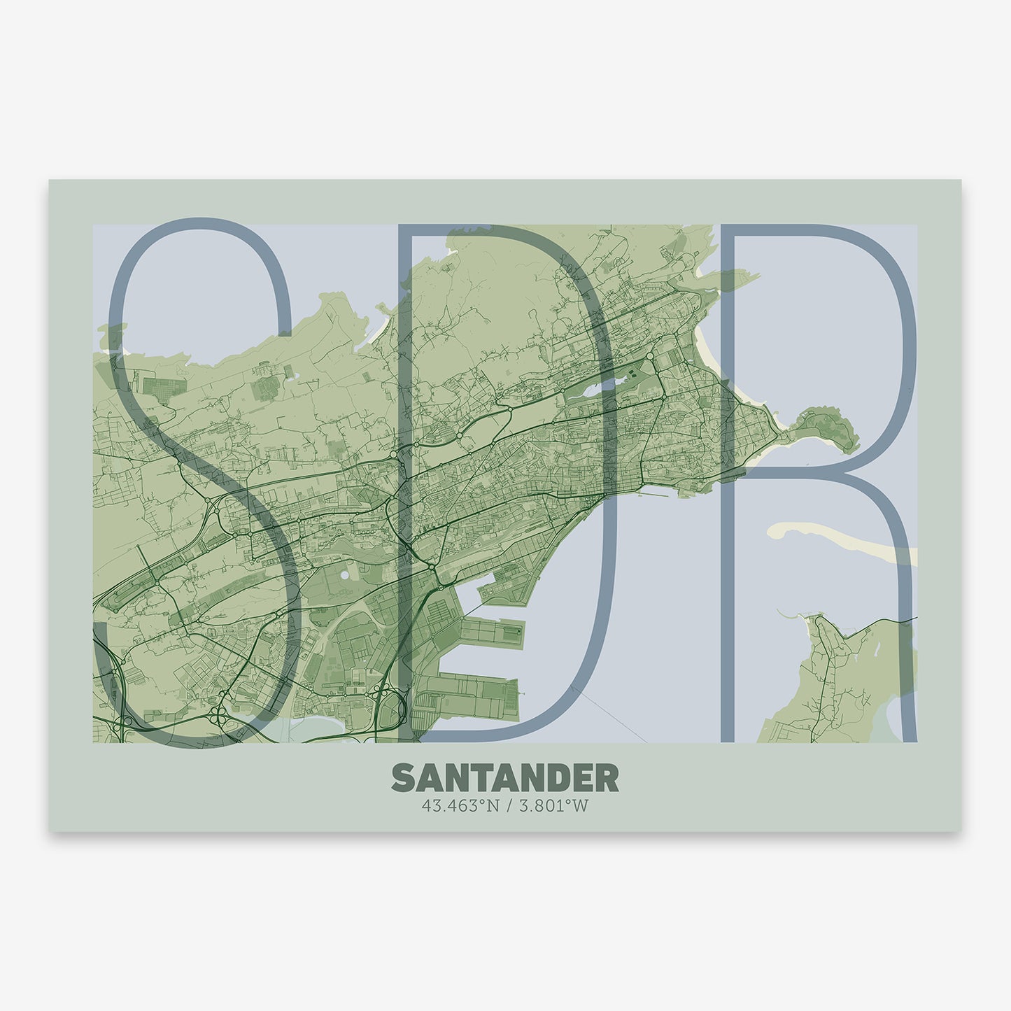 Santander Map V07 Kyoto / No Frame / No