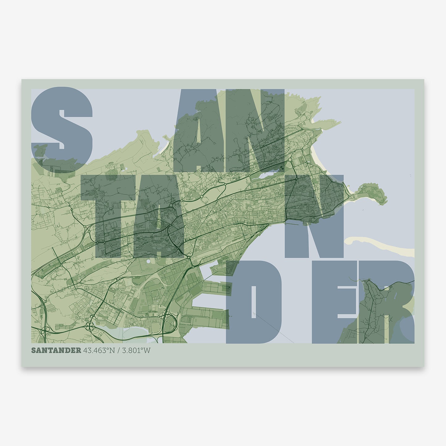 Santander Map V08 Kyoto / No Frame / No