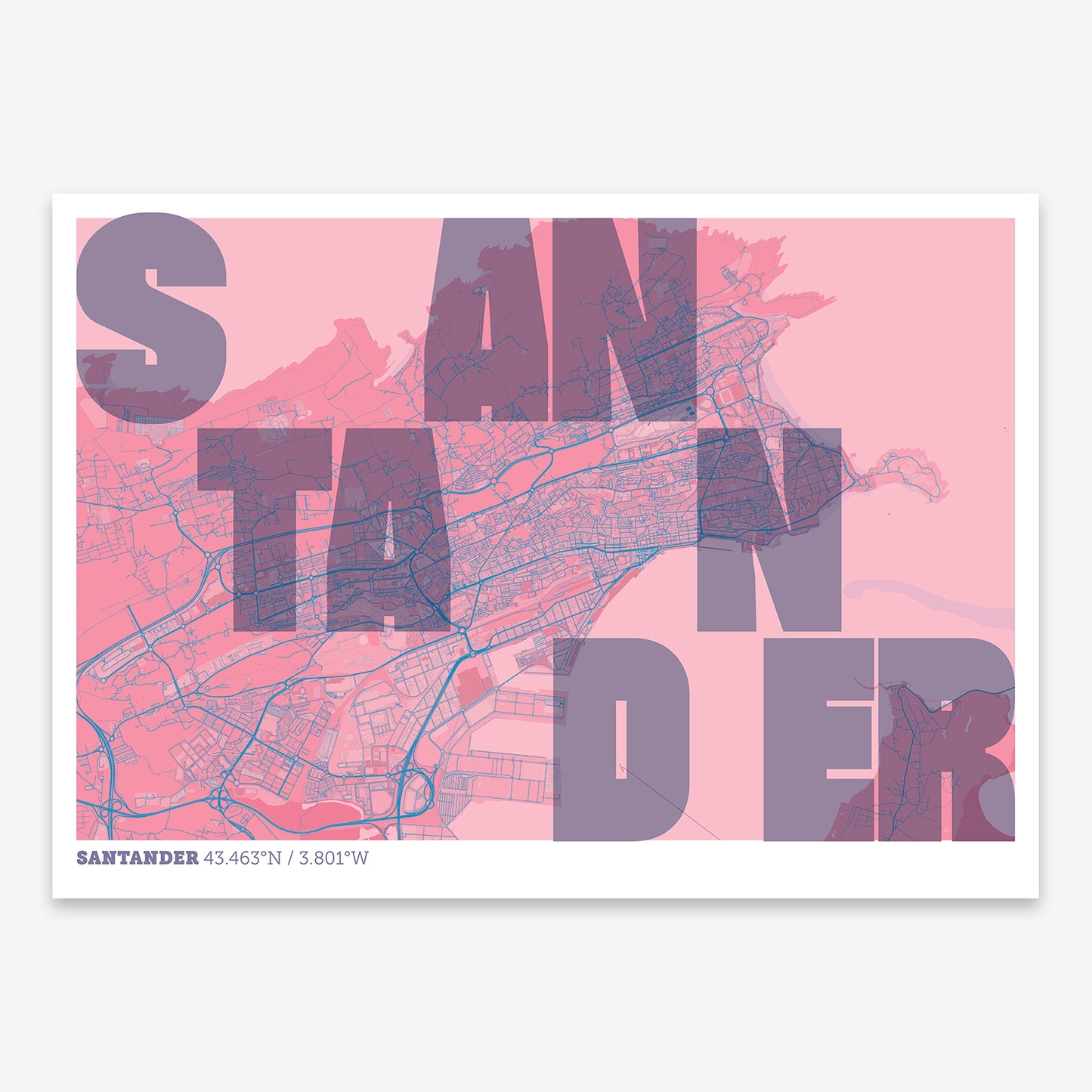 Santander Map V08 Tuscan / No Frame / Yes