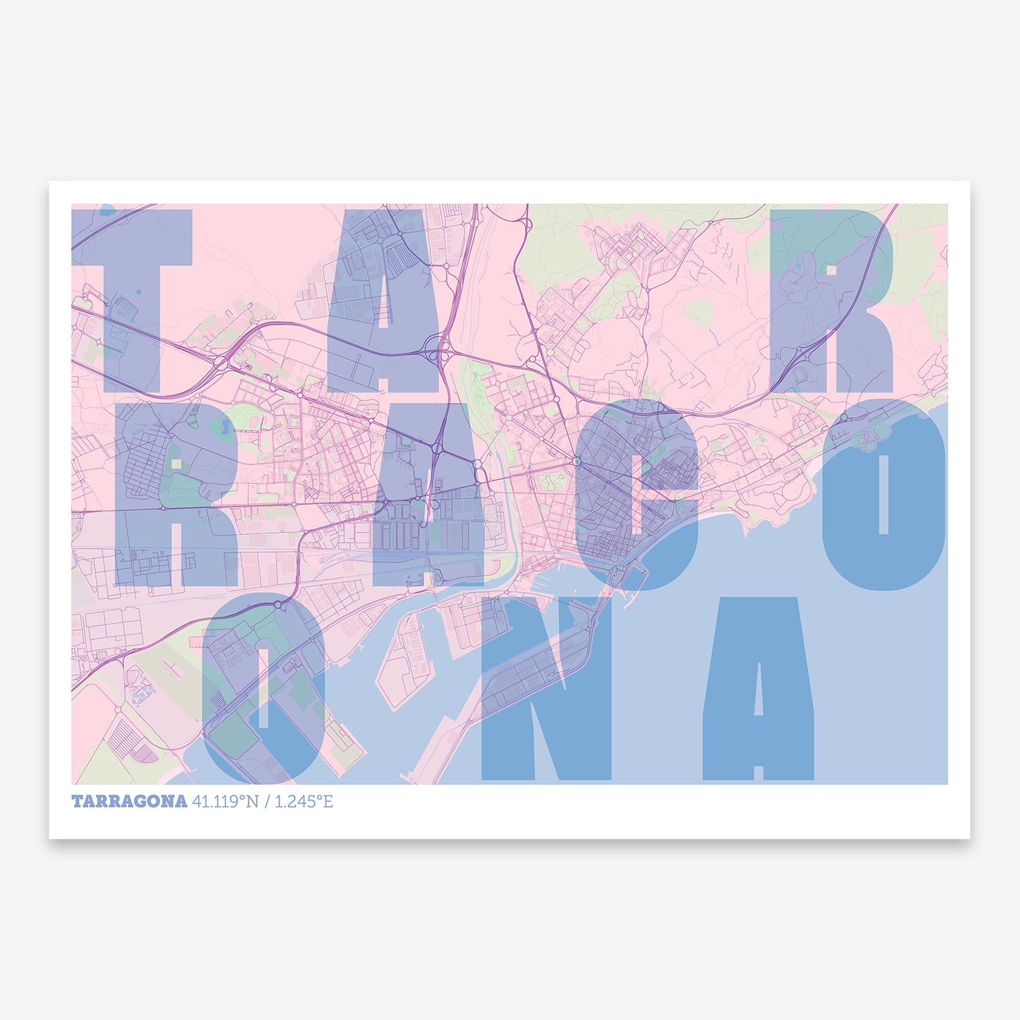 Tarragona Map V08 Nursery / Frame / Yes