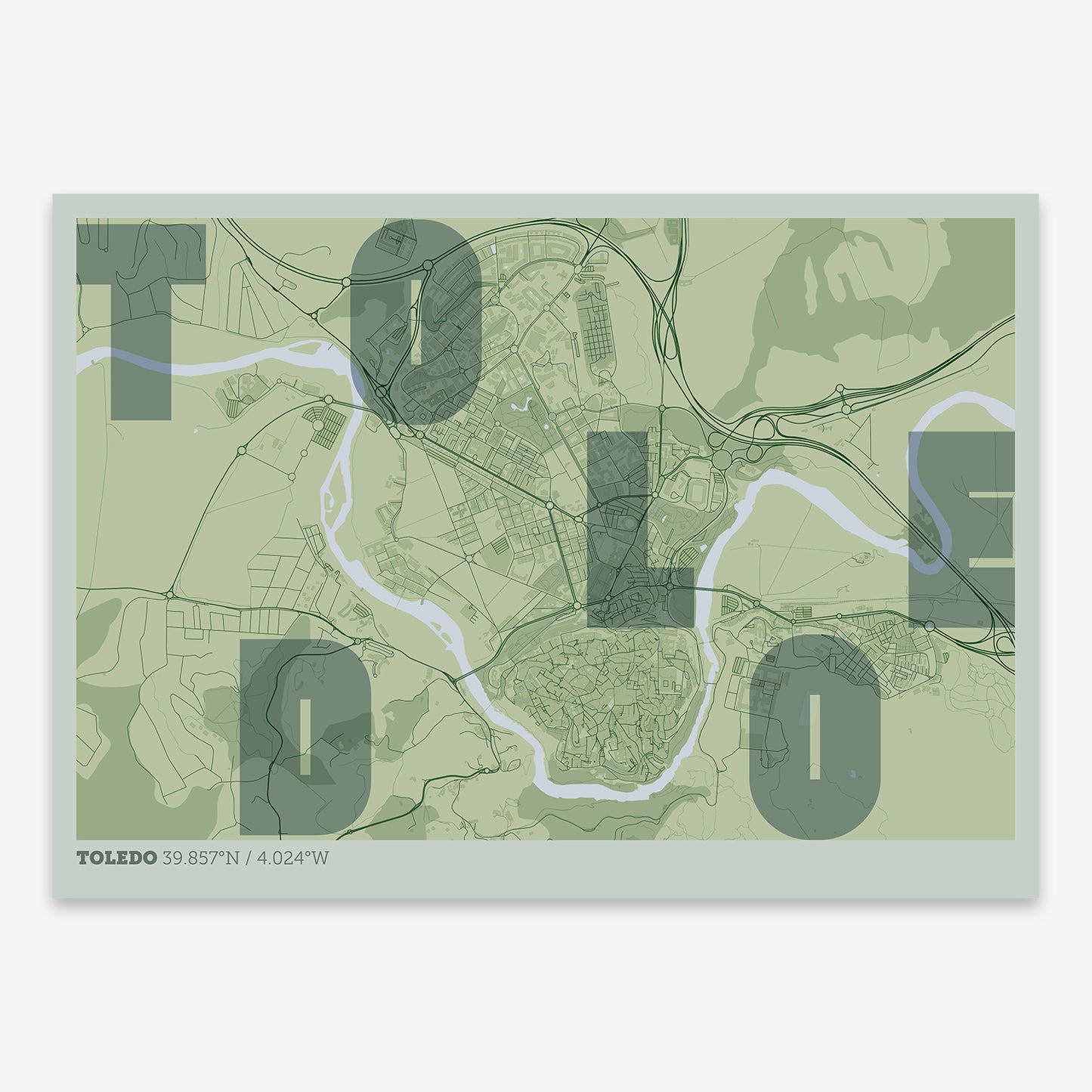 Toledo Map V08 Kyoto / No Frame / No