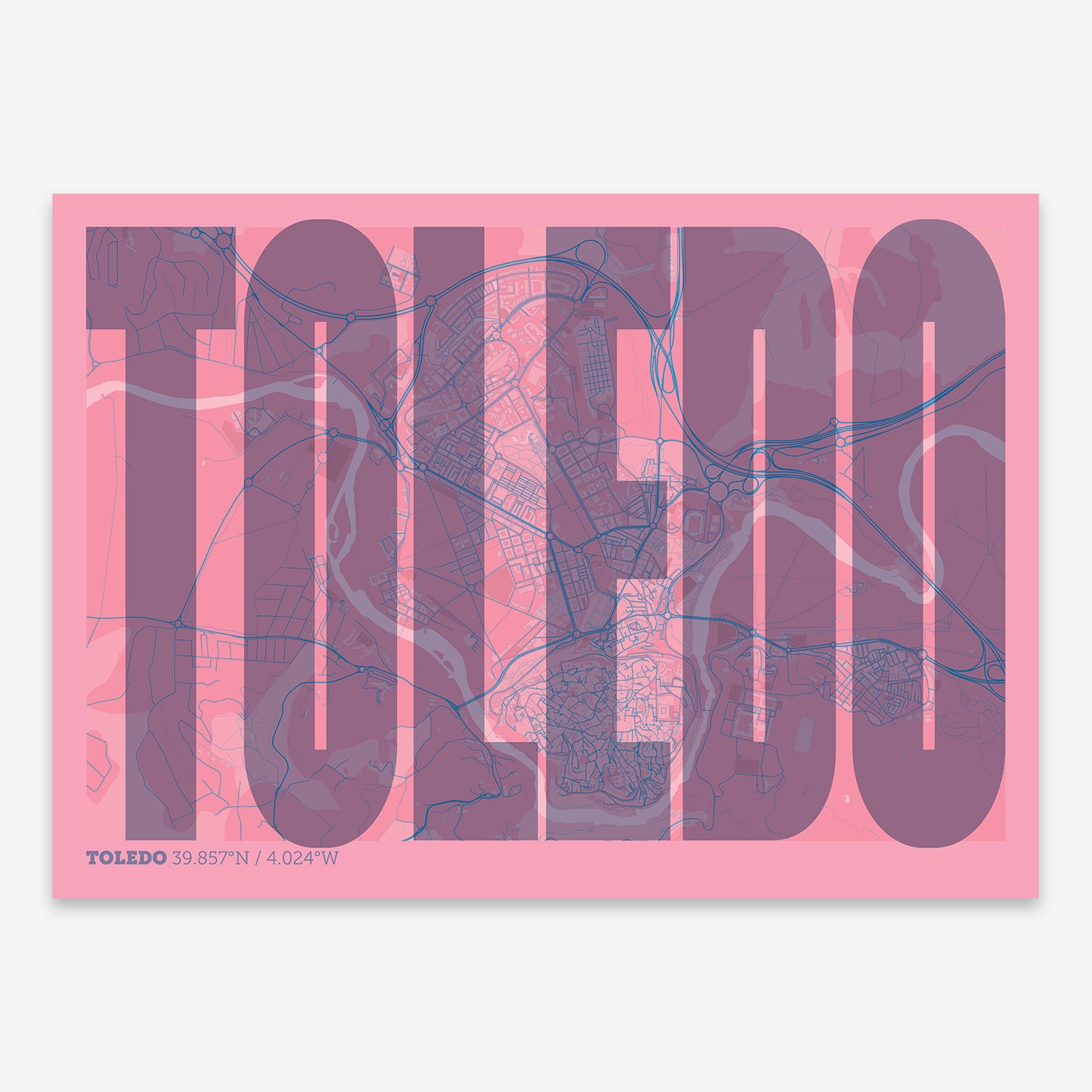 Toledo Map V09 Tuscan / Frame / Yes