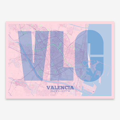 Valencia Map V02 Nursery / No Frame / No