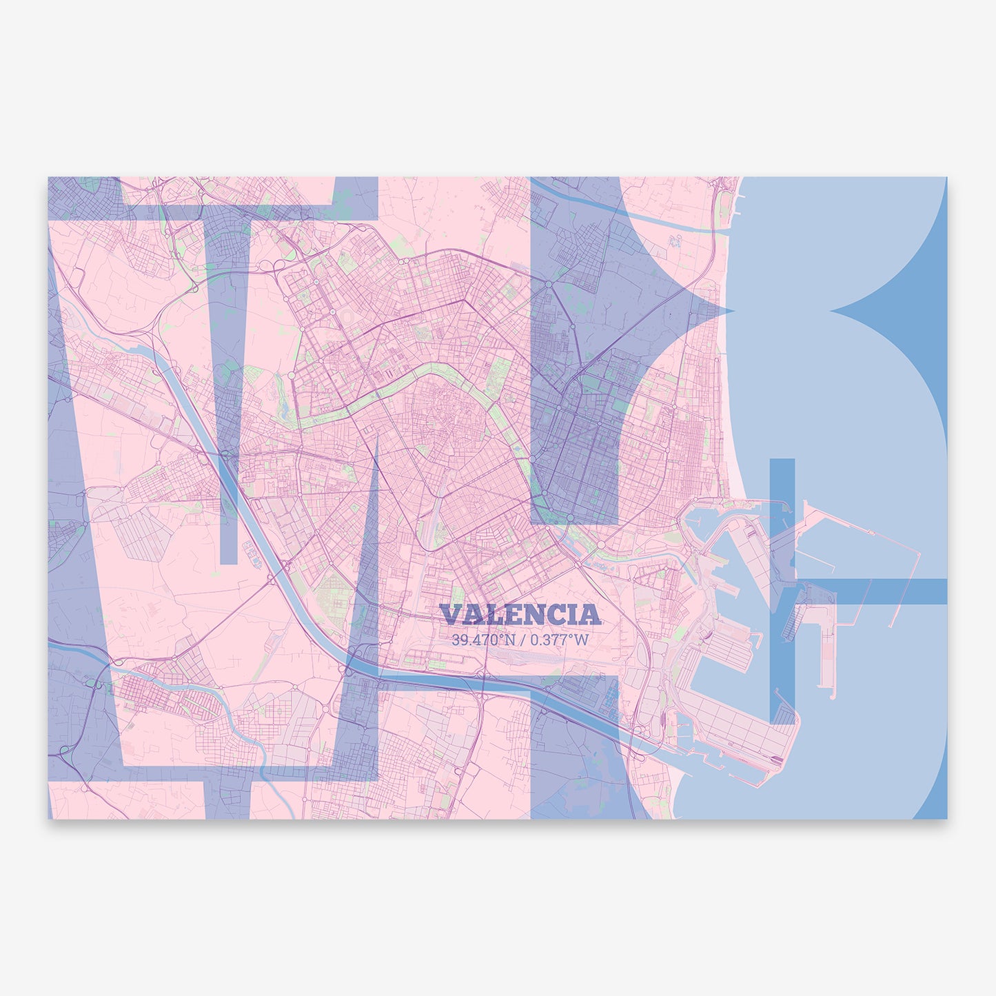 Valencia Map V03 Nursery / Frame / Yes